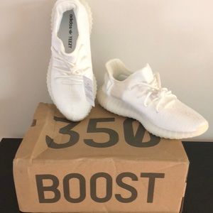 NWT Yeezy Boost 350 Triple White w/original box